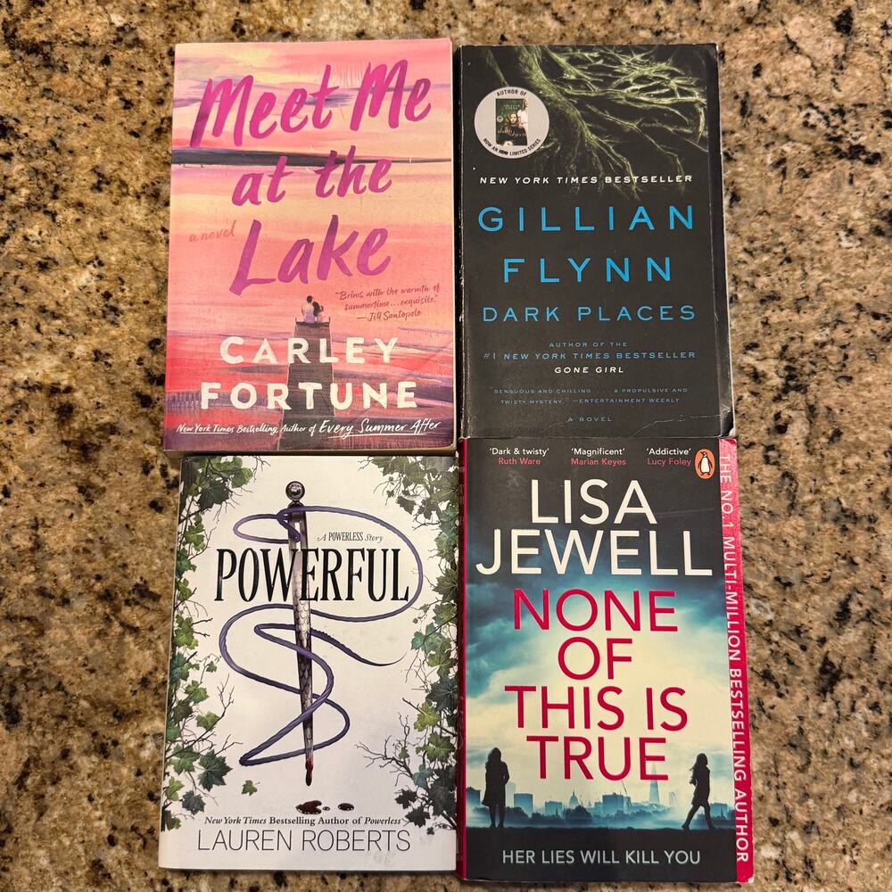 4 Book Bundle BookTok Bestsellers Thriller Romance Fantasy Hardcover